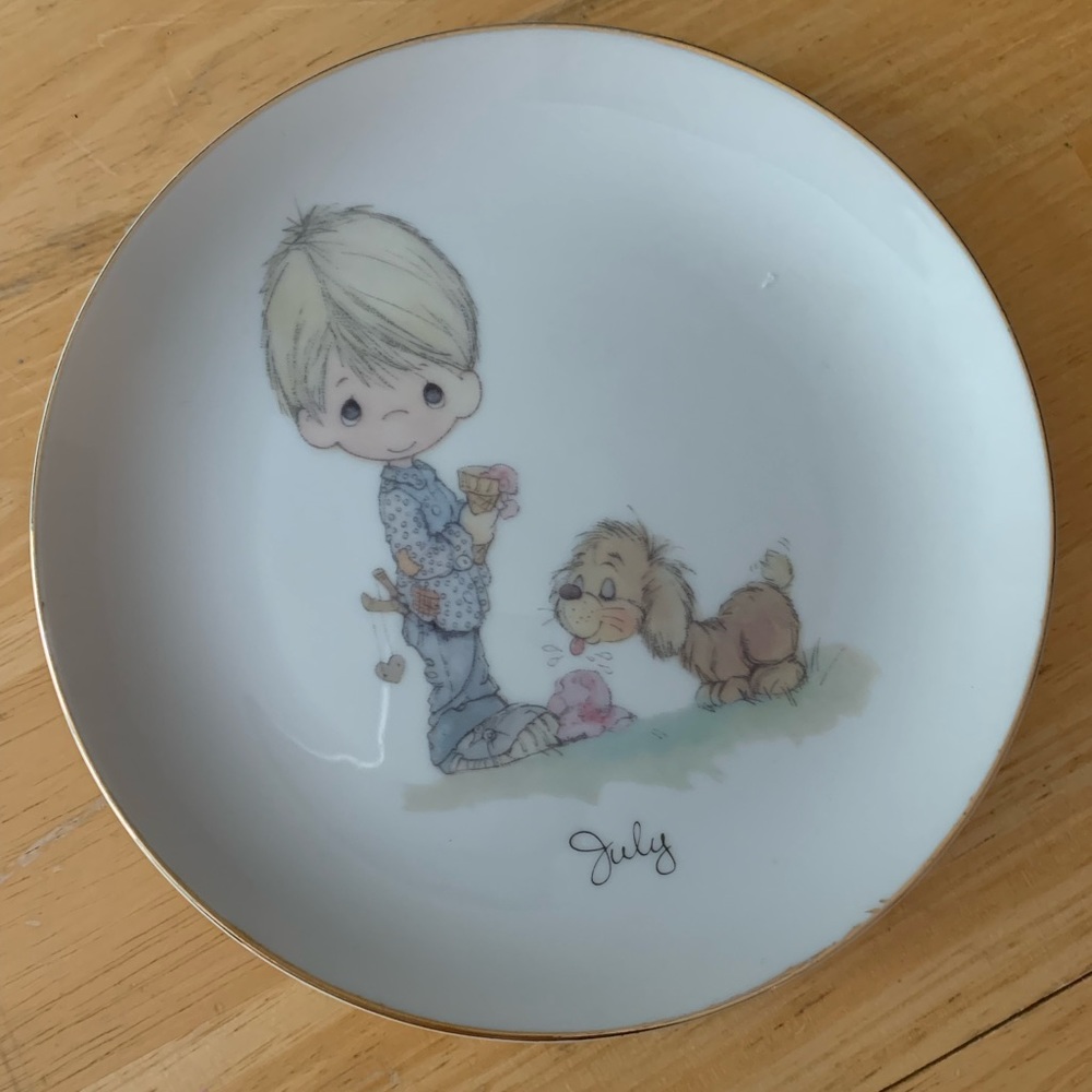 Precious Moments July plate 1983